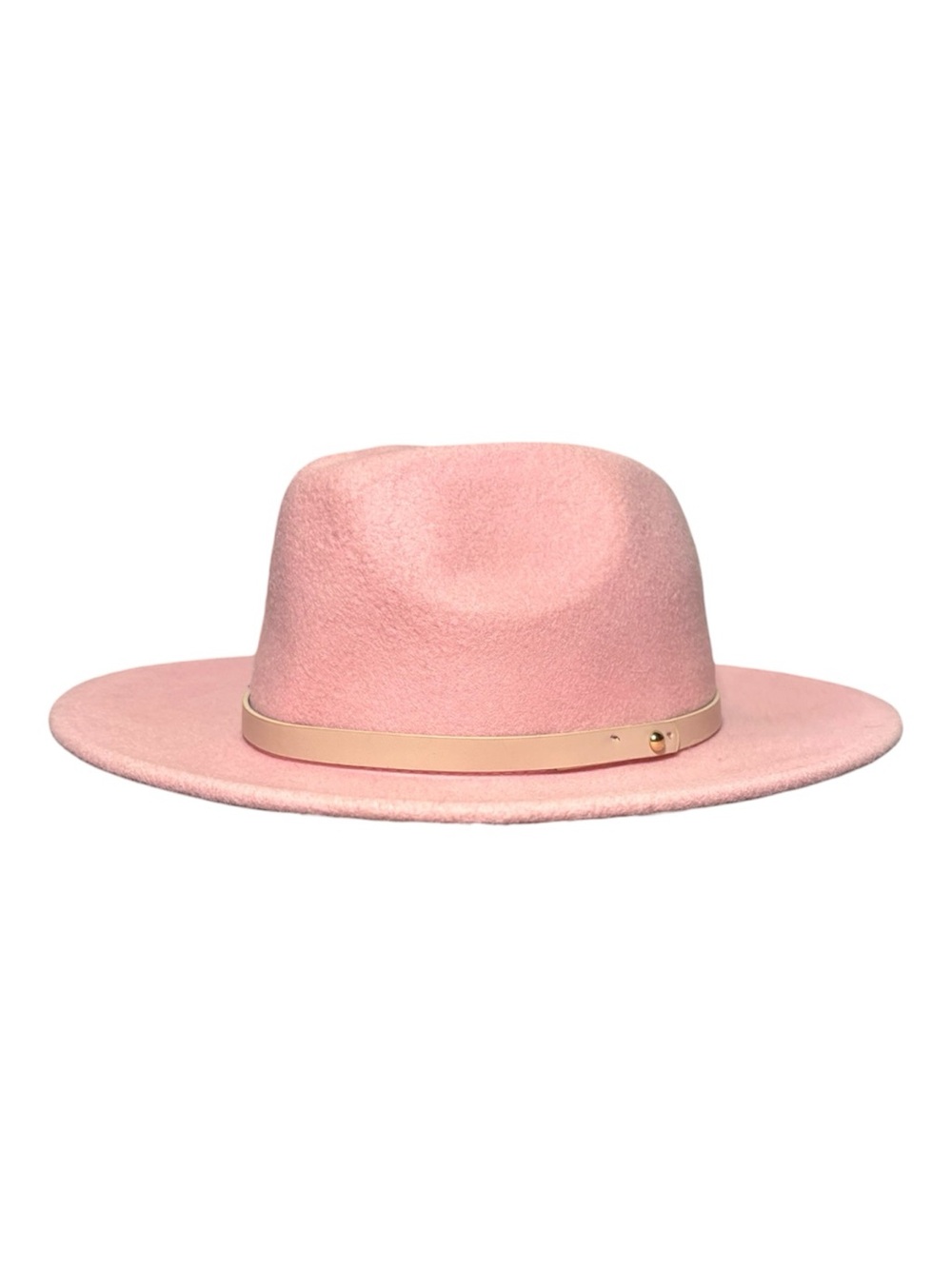 FREE PEOPLE Wythe Leather Band Pink Felt Hat